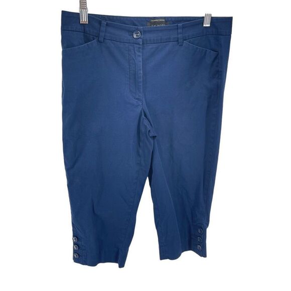 Talbots Womens Pedal Pusher Pants Stretch Perfect Skimmer Capri Blue Size 8P - Picture 9 of 10